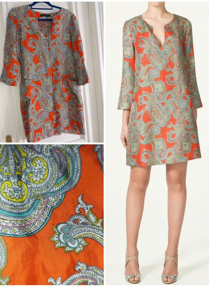 Robe Zara 100% en soie 