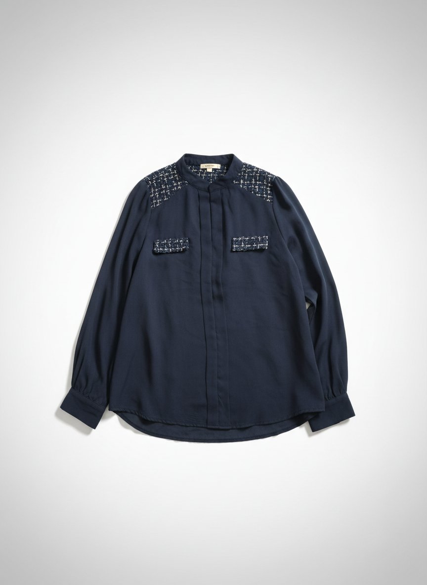 Chemise bleue marine 