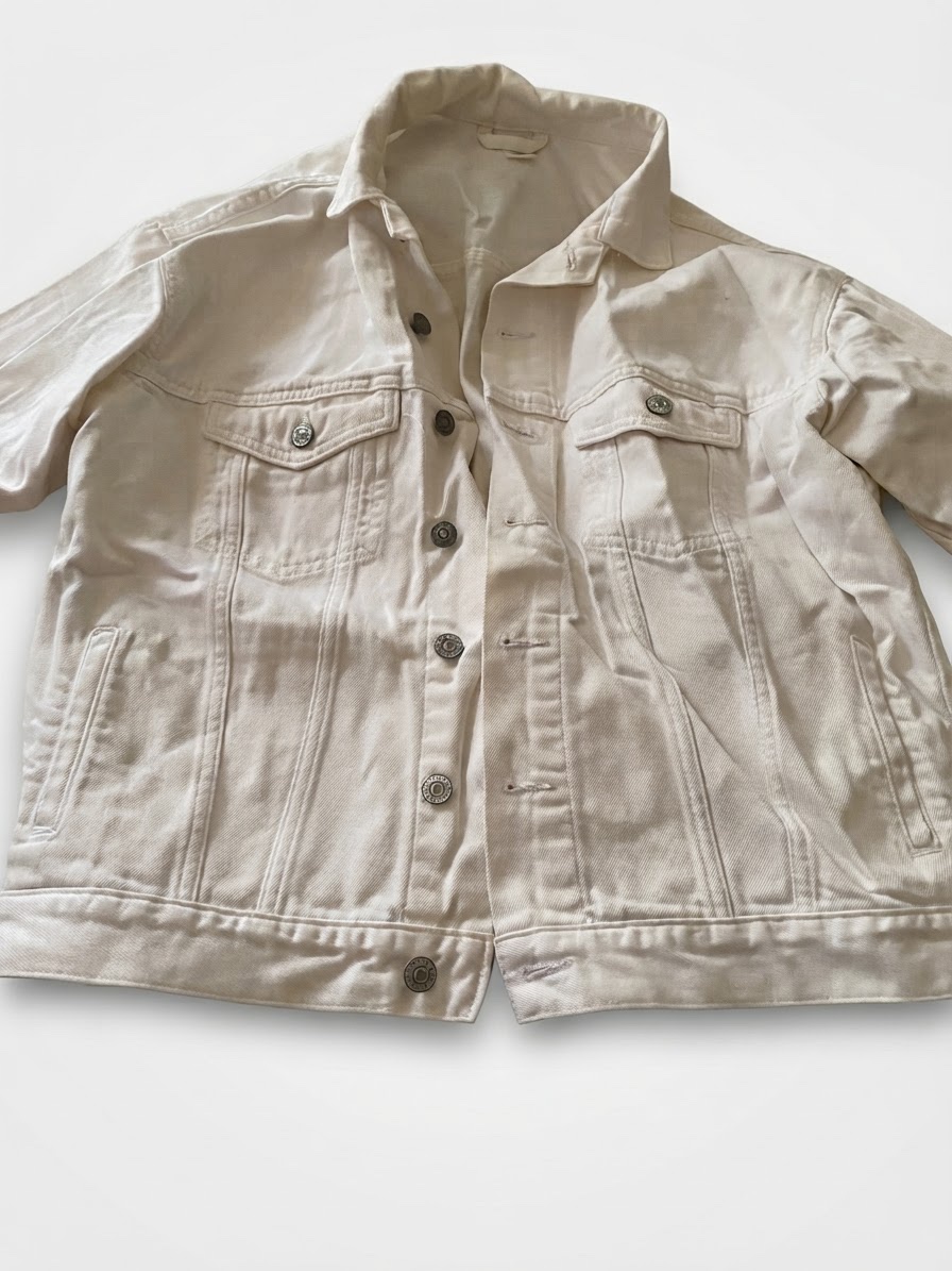 Veste en jean blanche H&M (&DENIM) - Taille XS⁠
