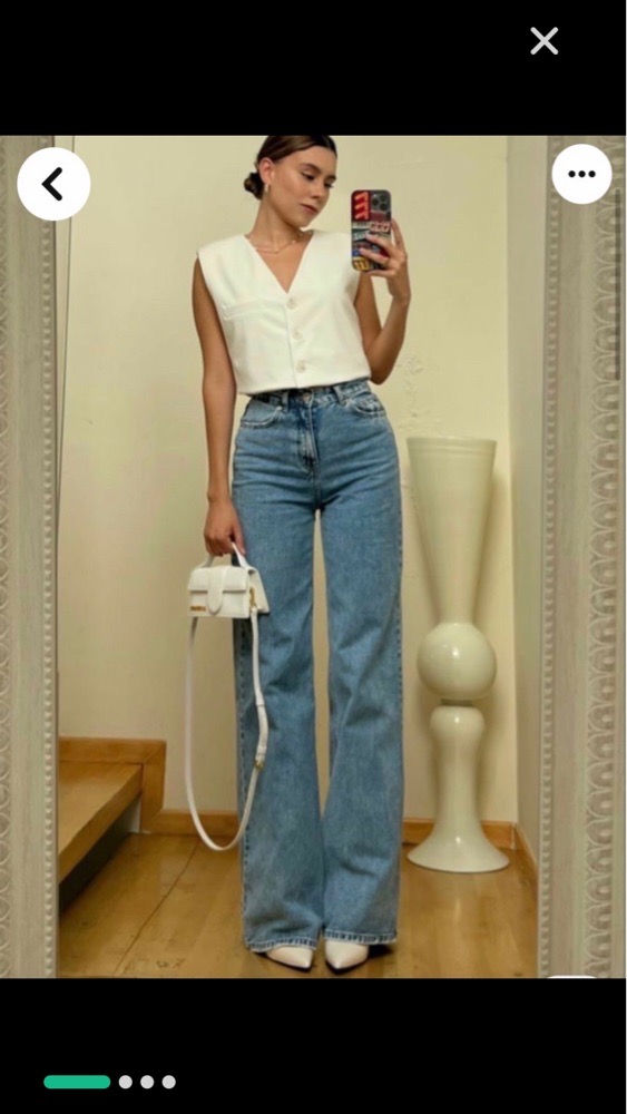 Pantalon jeans large neuf ( porté seulement 1 fois) tistha9ou lil kraya wala lil khidma  à 80dt seulement yalla profitez!!! 