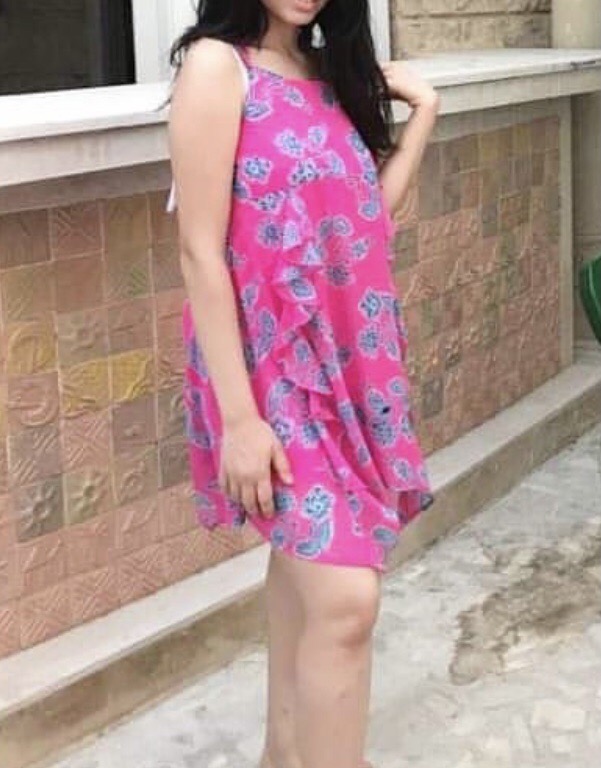robe  rose floral 🌸