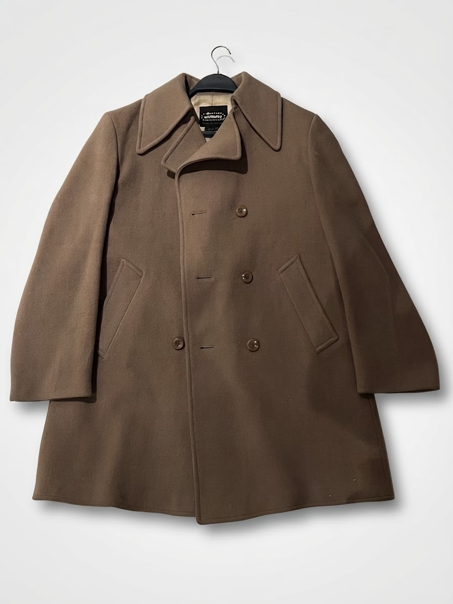 Men wool overcoat size L
