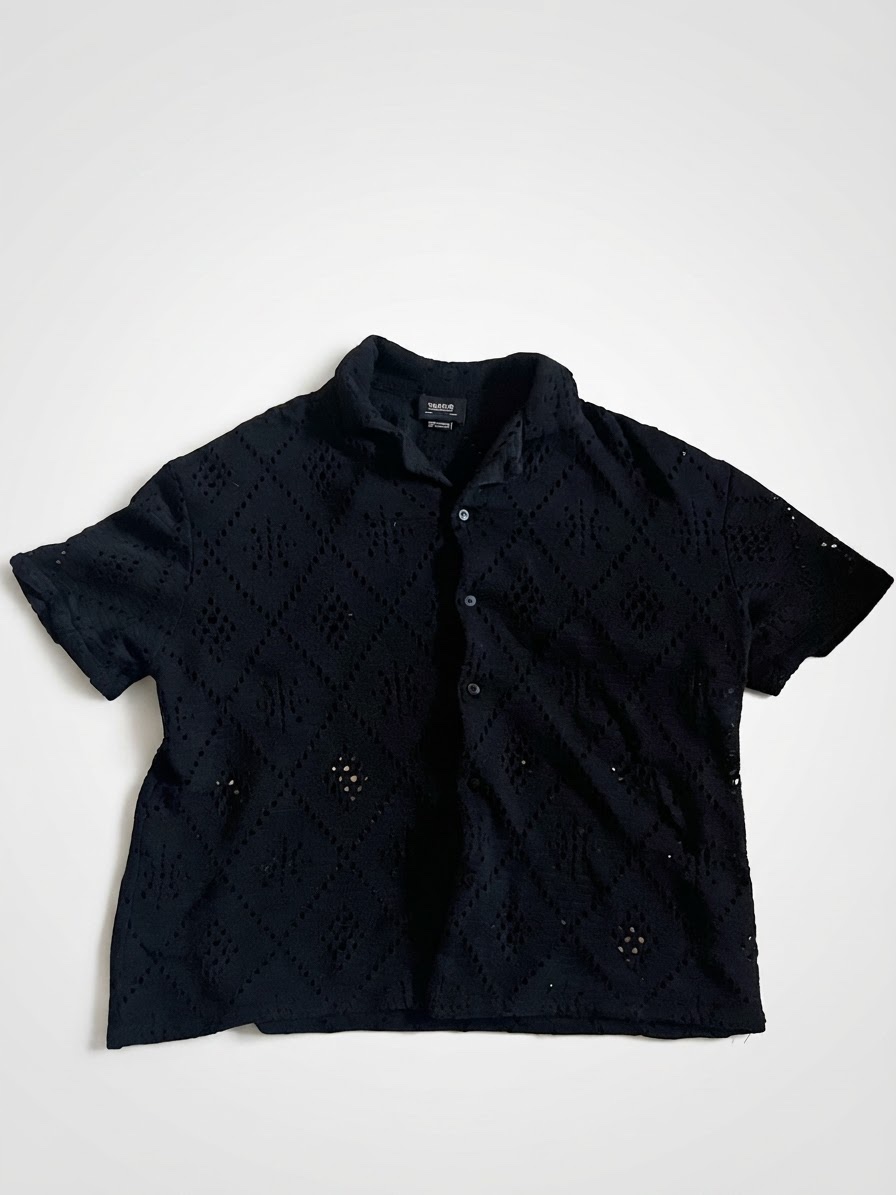 Chemise crochet pull n bear taille L