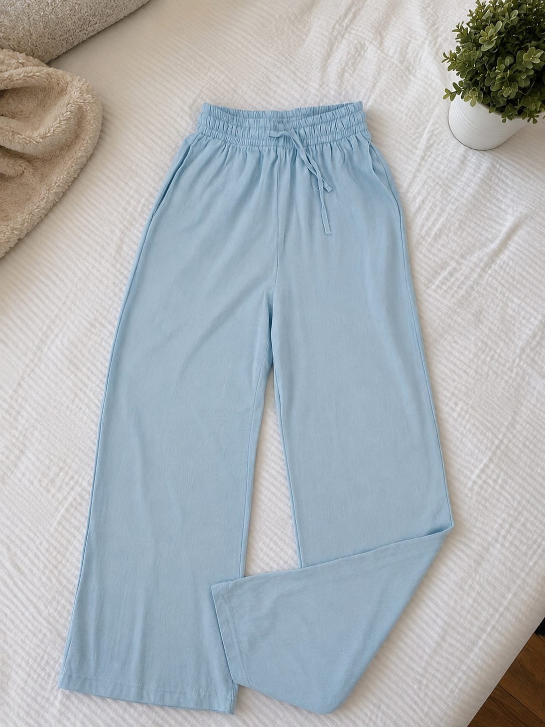 Pantalon kamraya bleu ciel 