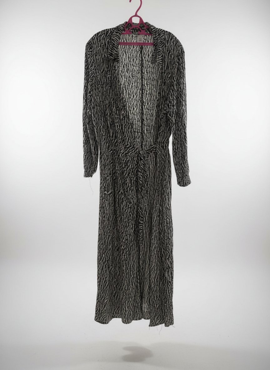 Robe croisé zèbre viscose 