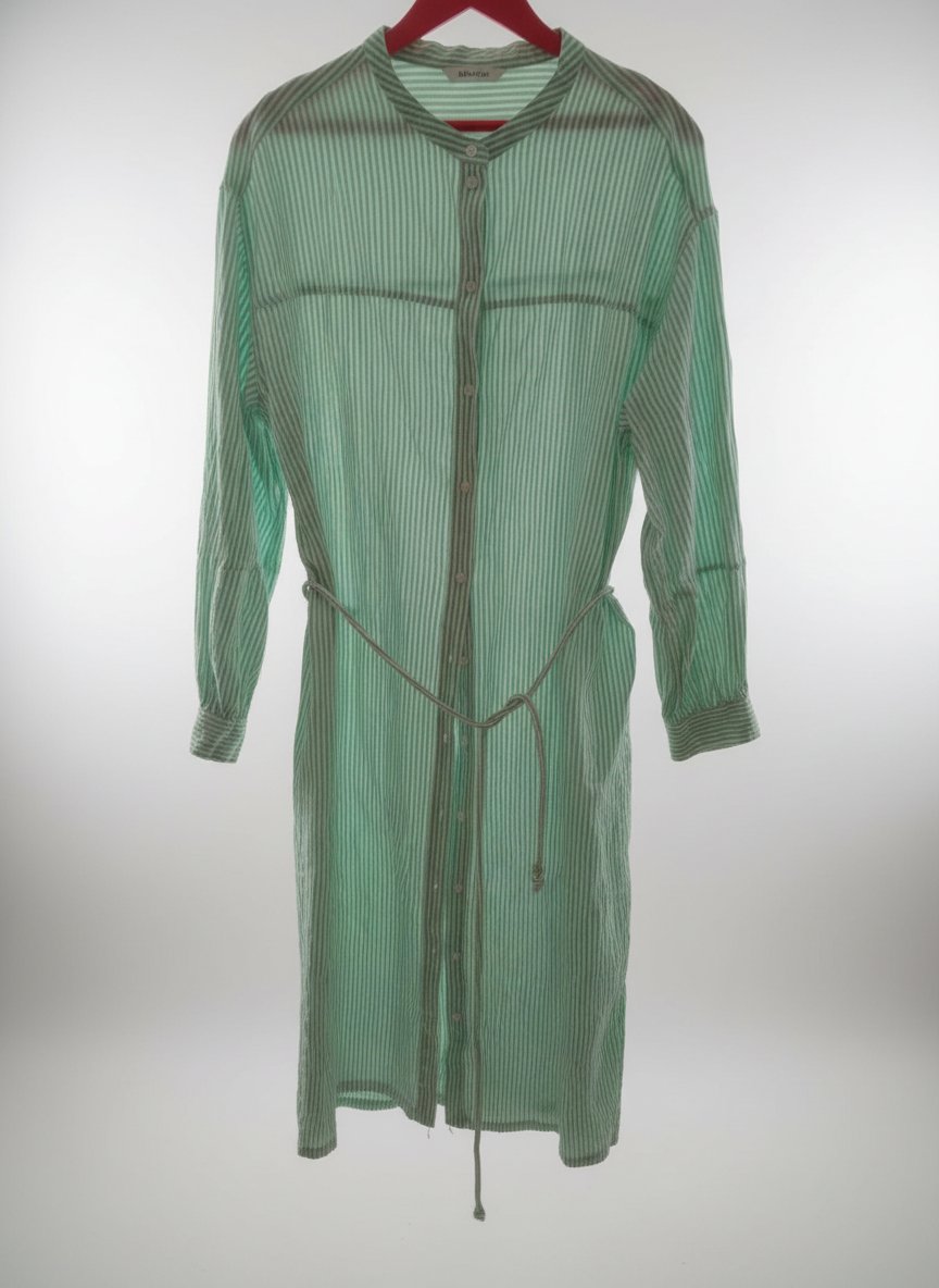 Robe rayée vert 