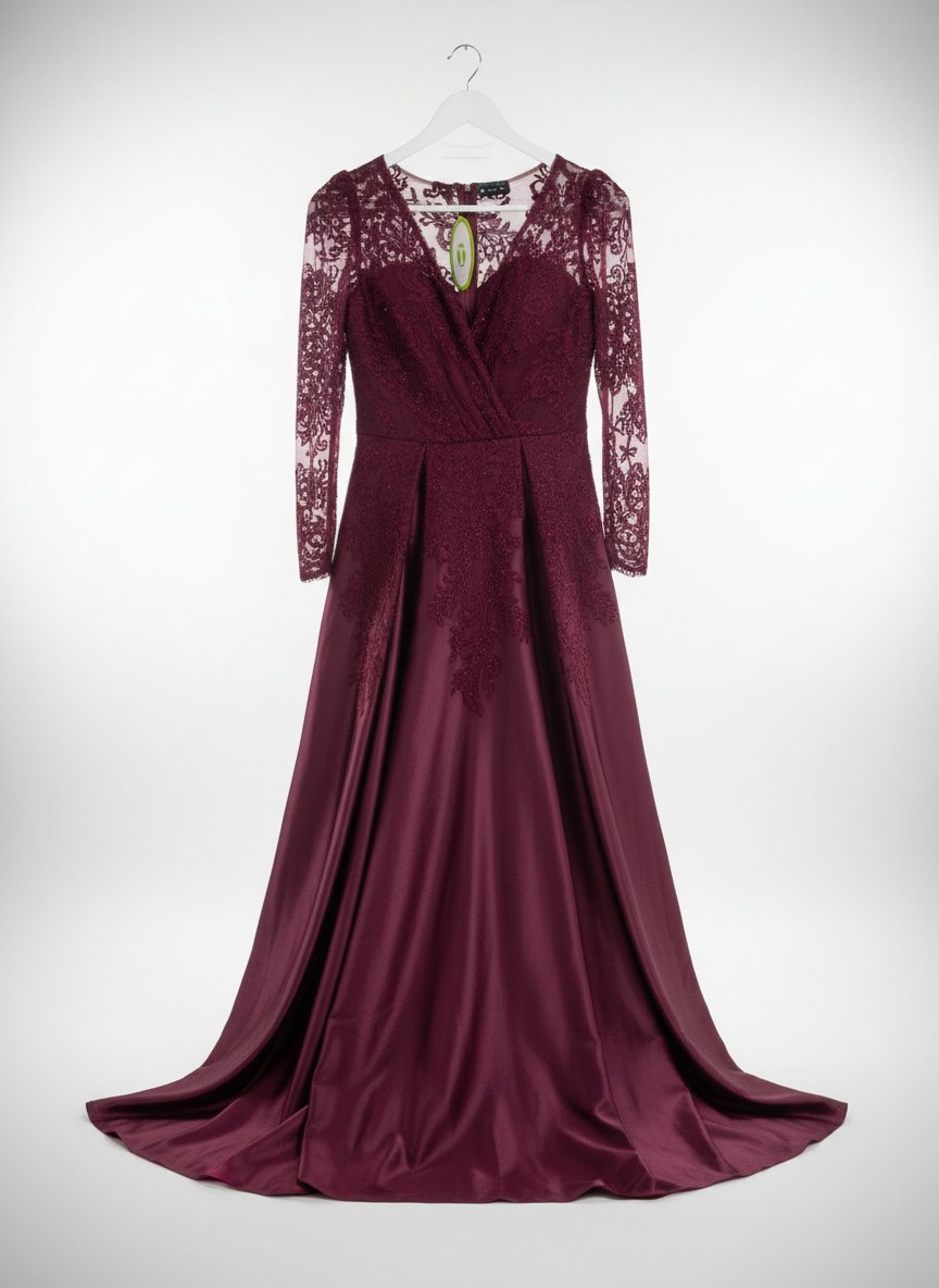 🌹 Robe de soirée élégante bordeaux 🌹