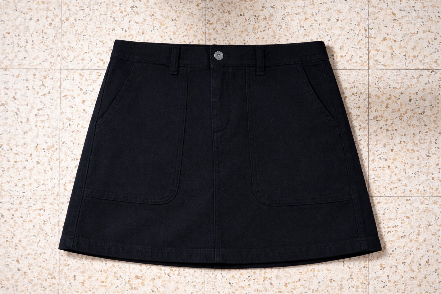 Jupe noire en jean 