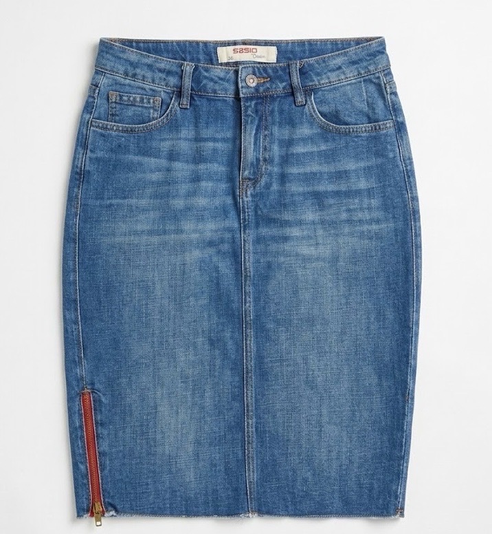 💎 Jupe en Jean Haute Gamme – SASIO Denim (Taille 36)