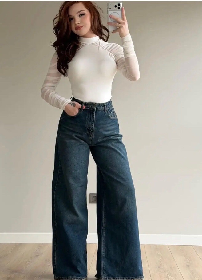 Vintage wide leg jeans 