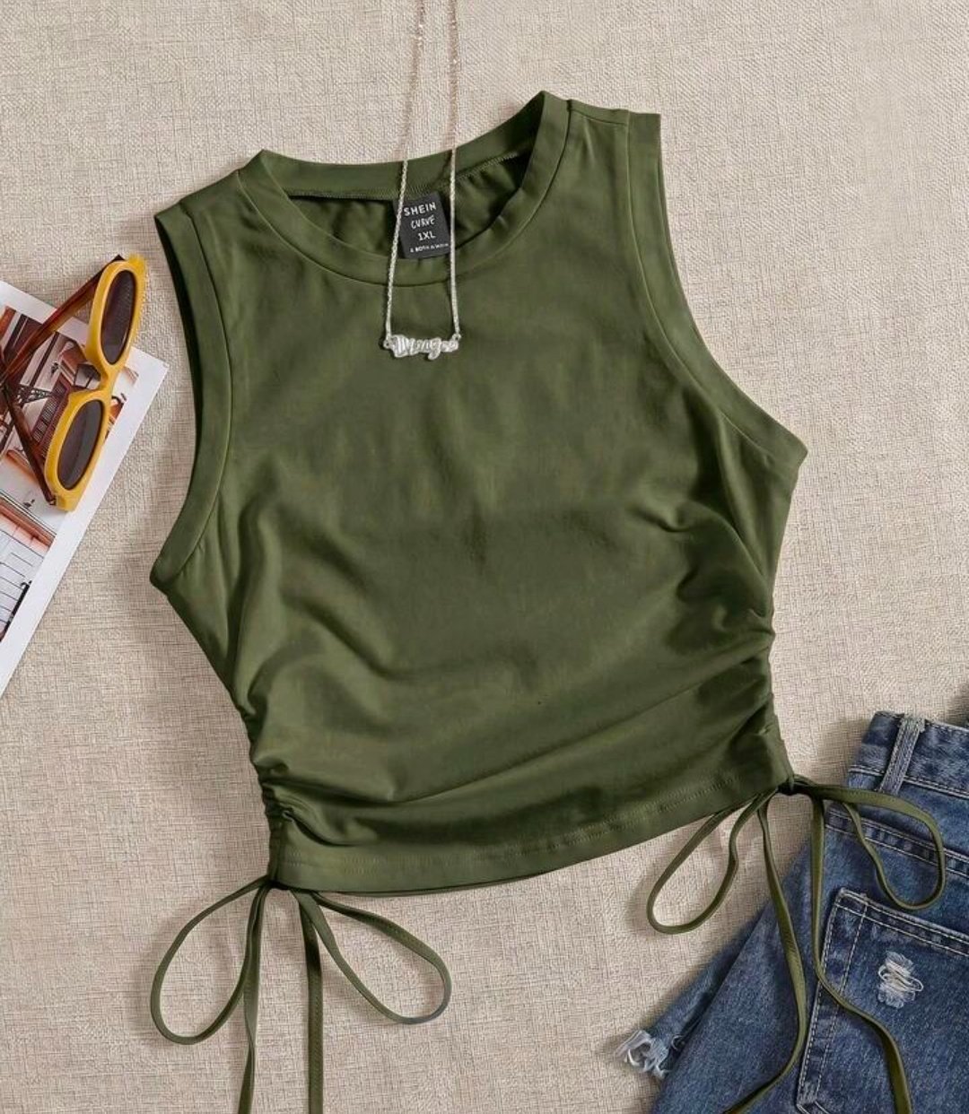 Débardeur vert militaire 