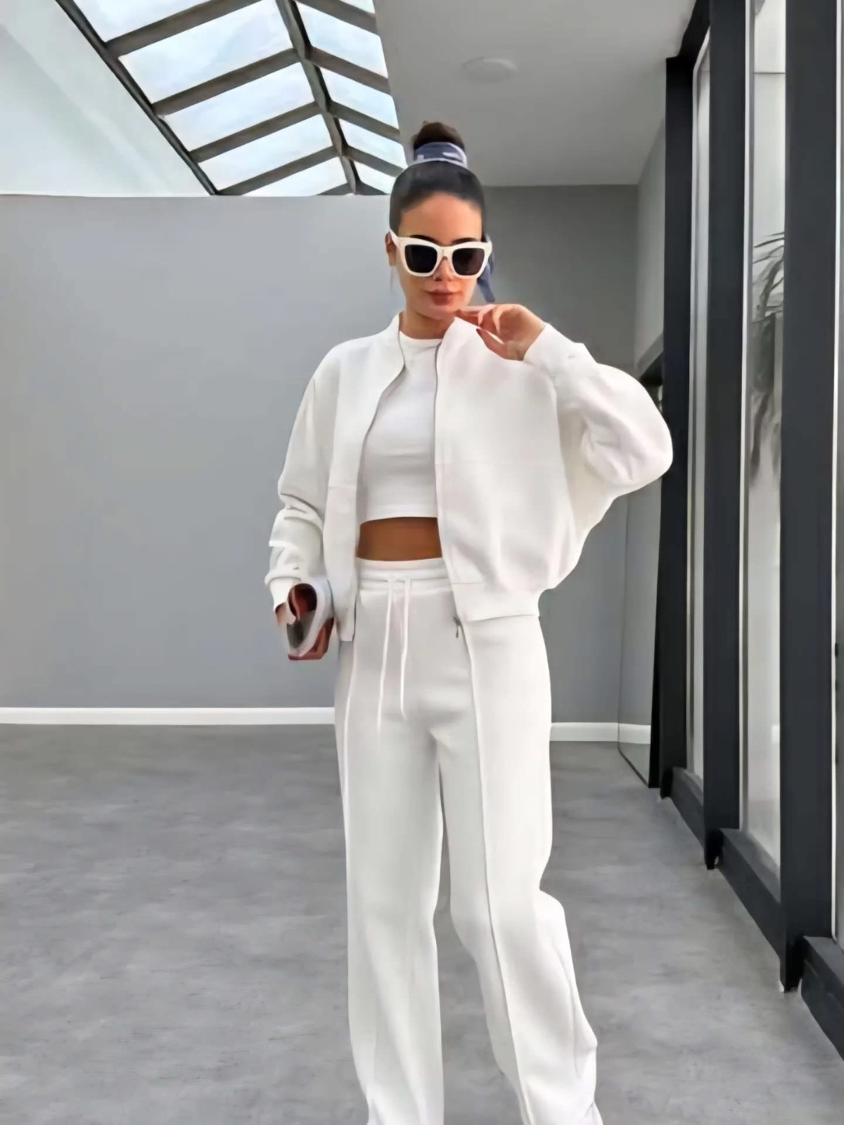 Tenue blanche en molleton
