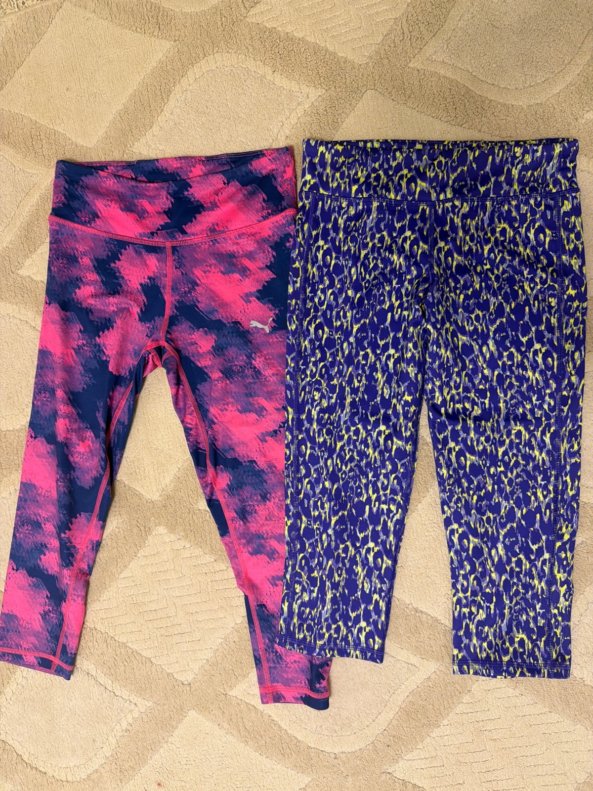 2 legging puma et old navy active taille  xs