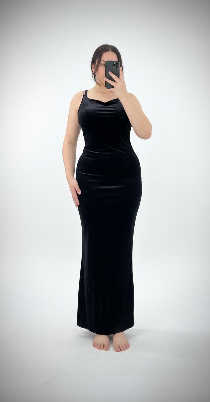Robe noir longue