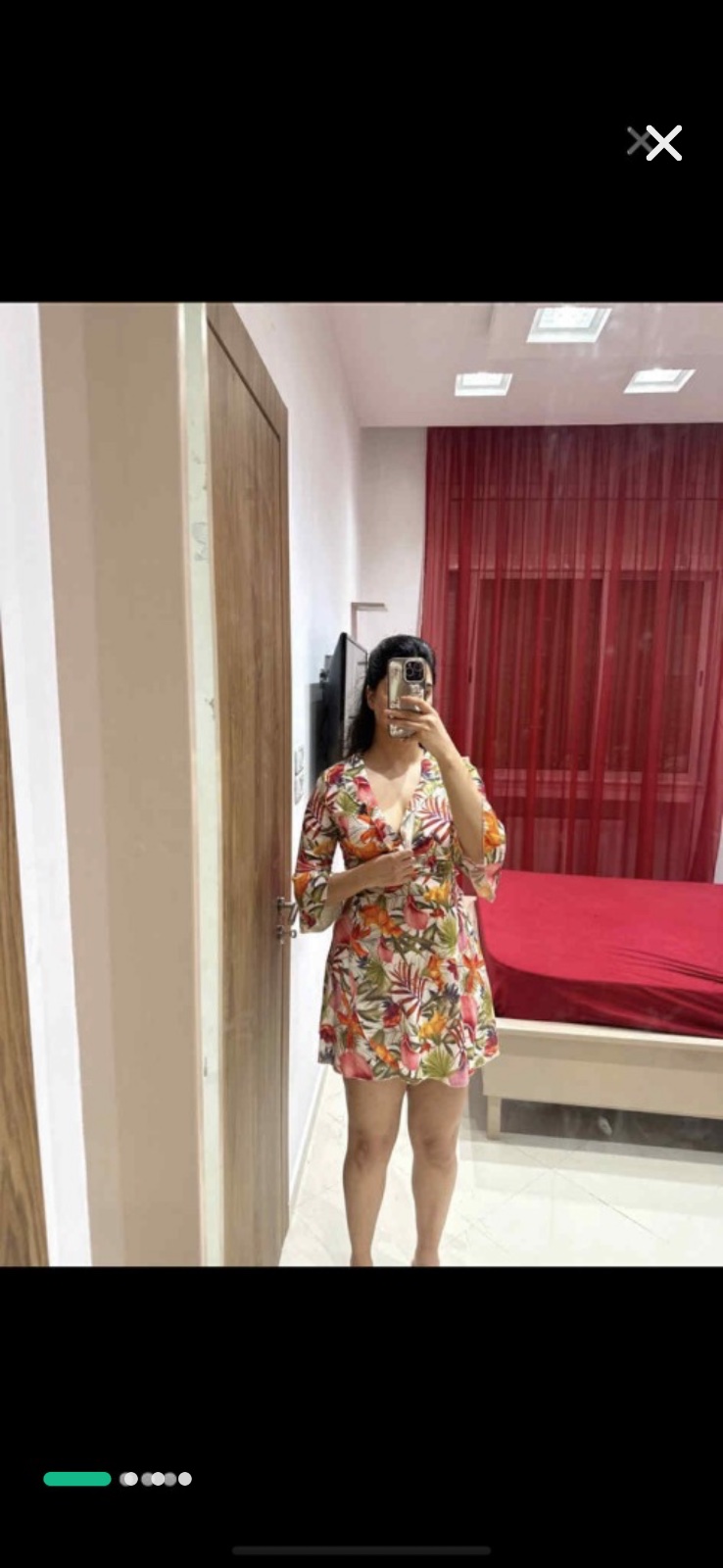 Robe tropicale cache coeur 💞