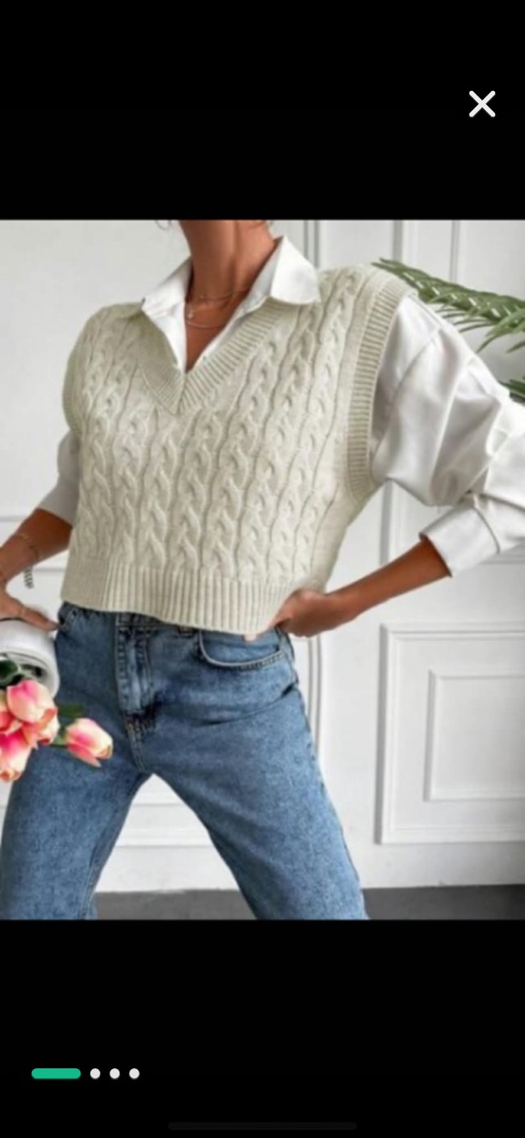 Tricot dans manches🤍