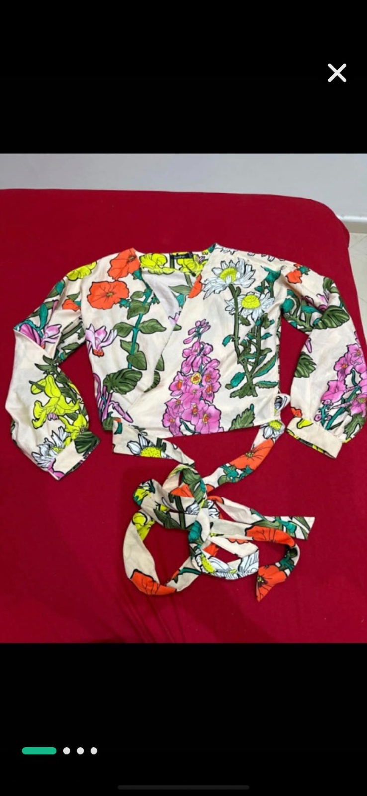 Blouse cache coeur avec noeud💞
