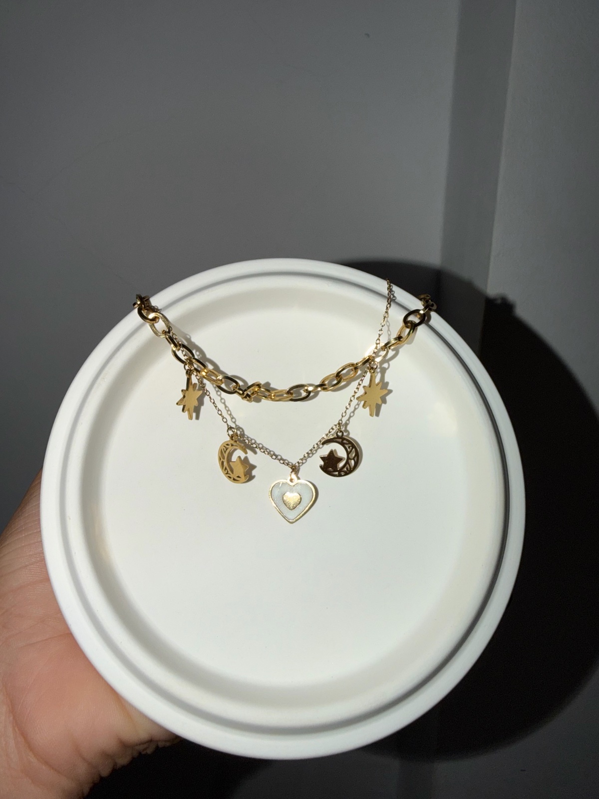 Collier et bracelet en acier inoxydable