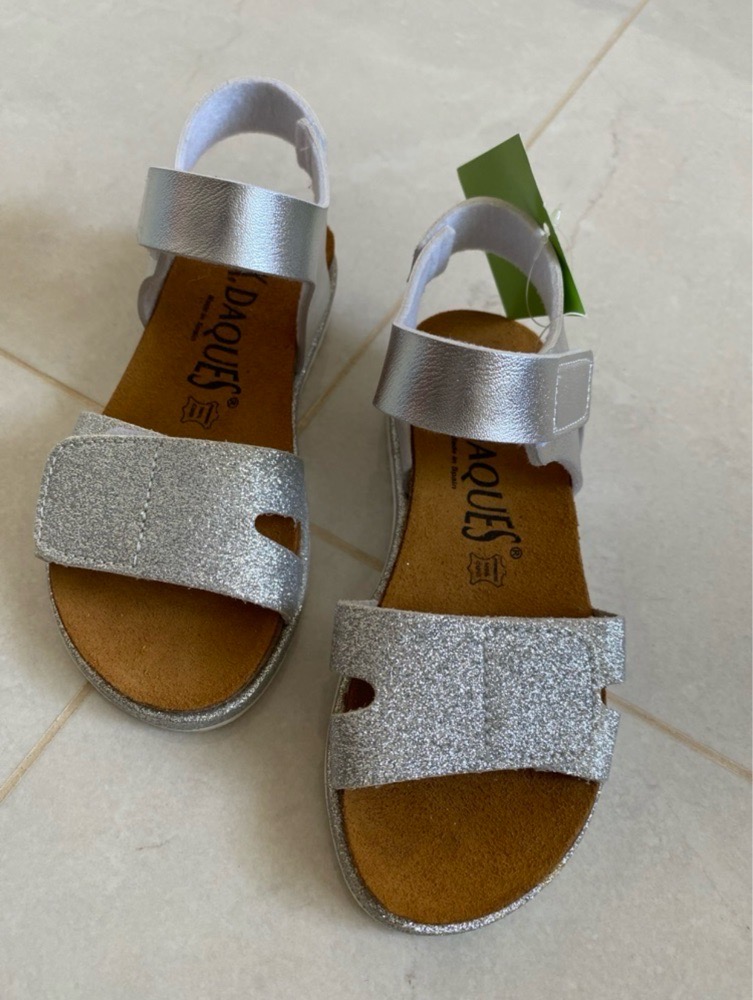PROMO Sandales K.DAQUES Argenté 😍 semelle intérieure 💯 cuir