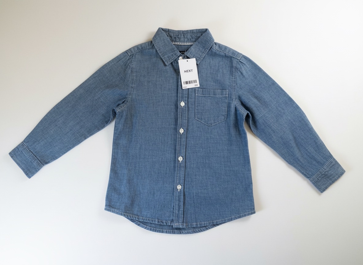 Chemise bleu manches longues NEXT 