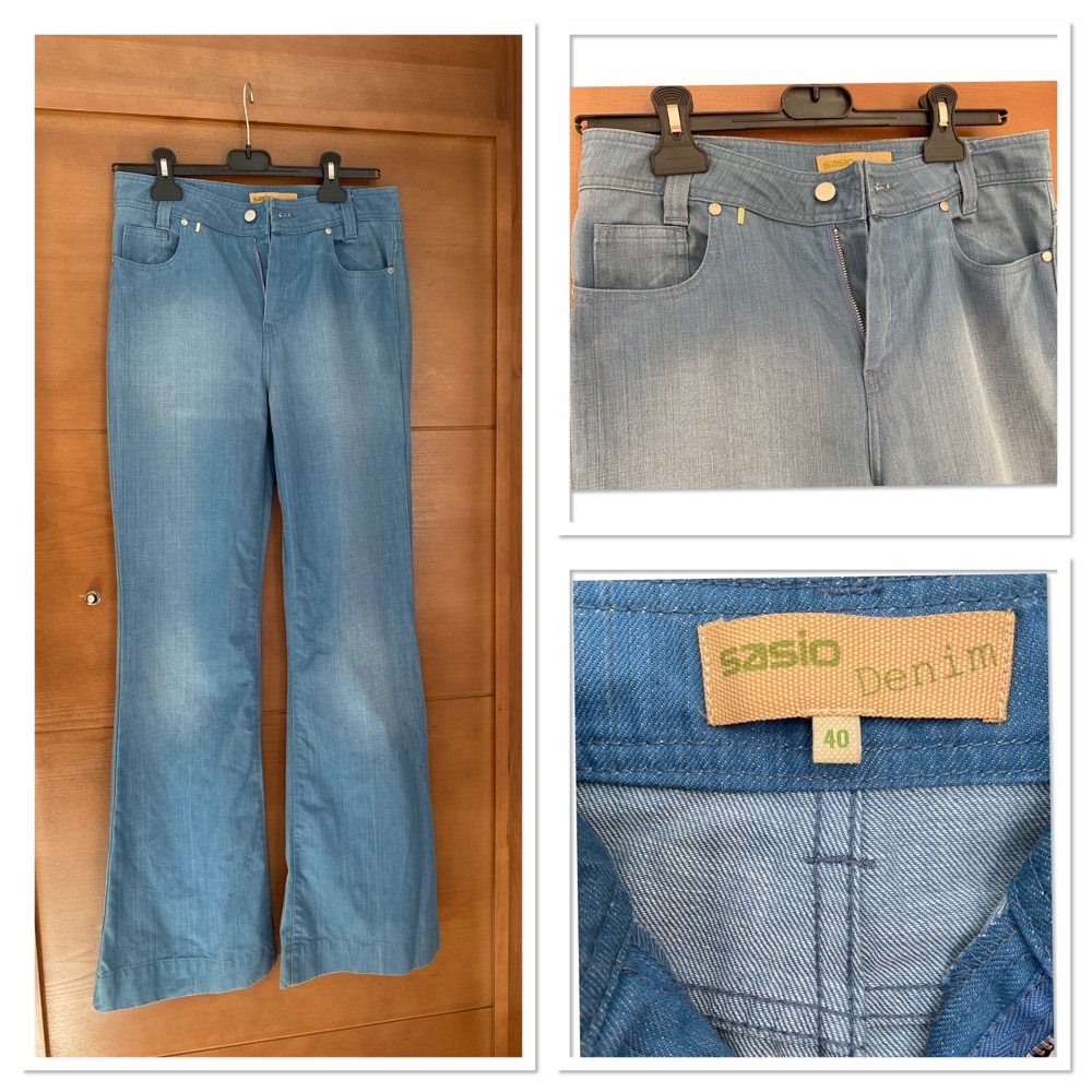 Jean Sasio taille haute patte d'éléphant 