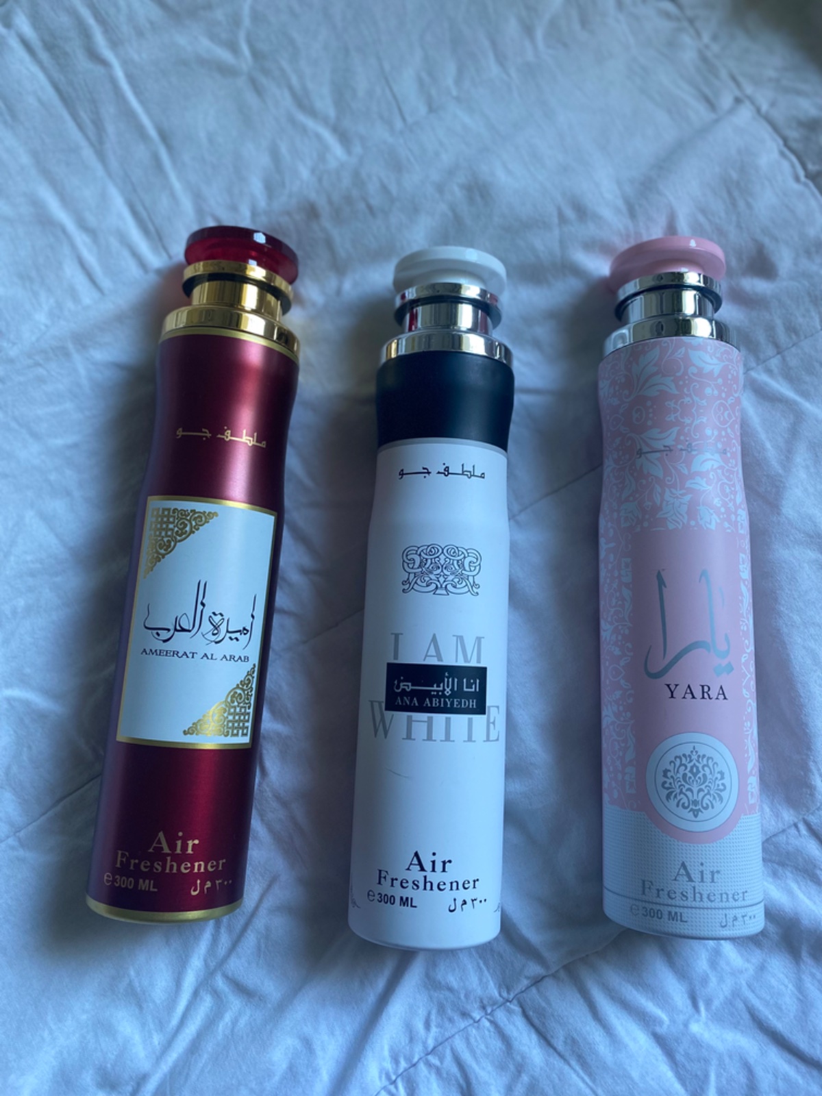 Lot de 3 désodorisants d'intérieur (Air Freshner by Lattafa) 