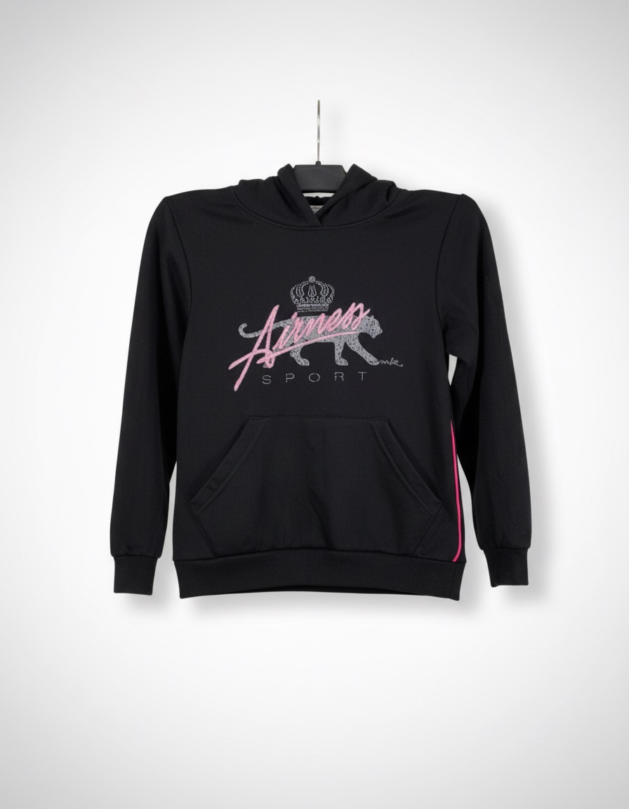 Hoodie Noire avec Capuche Airness 