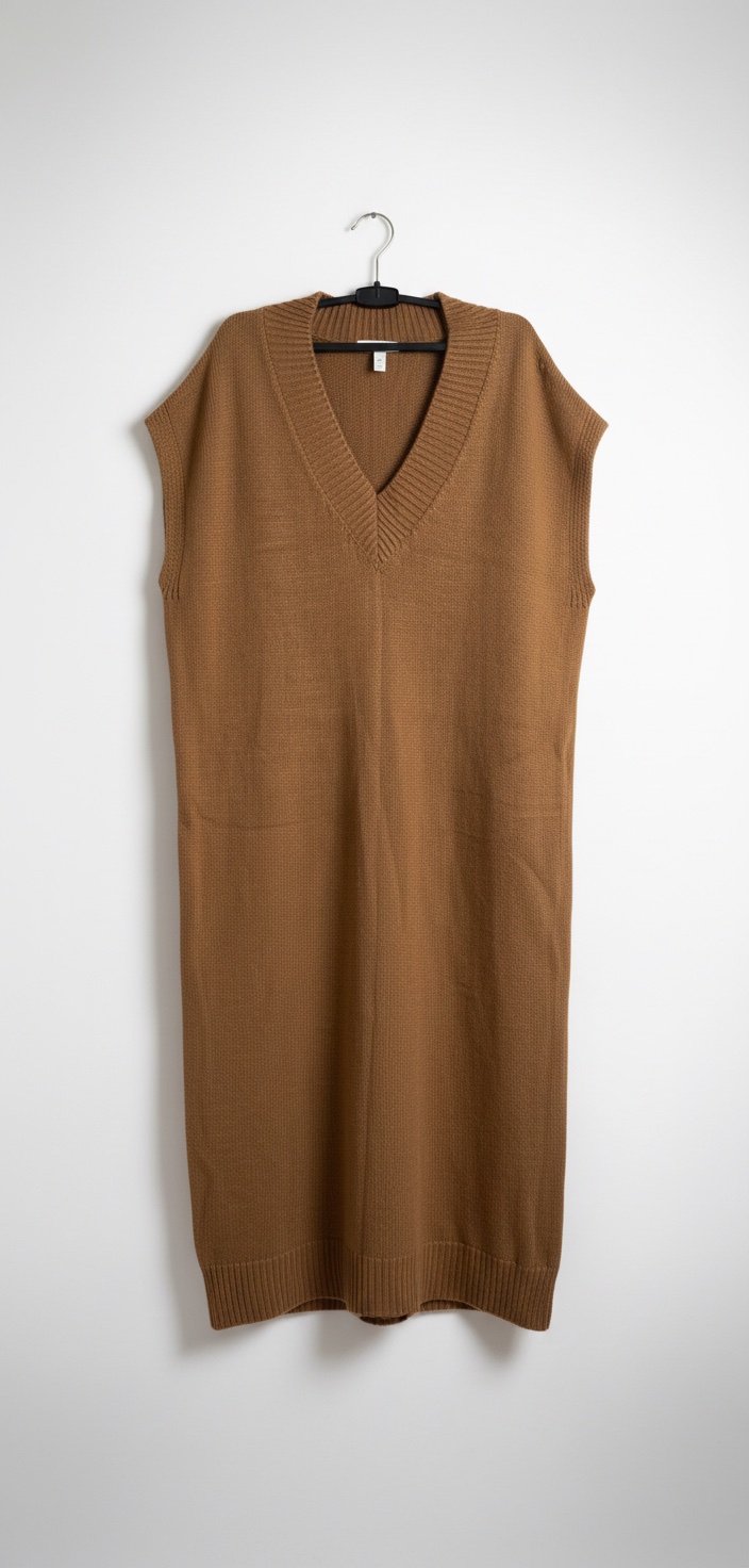 Pull robe sans manches 