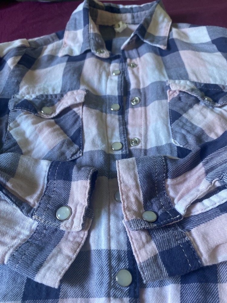 Chemise à carreaux pour fille 
