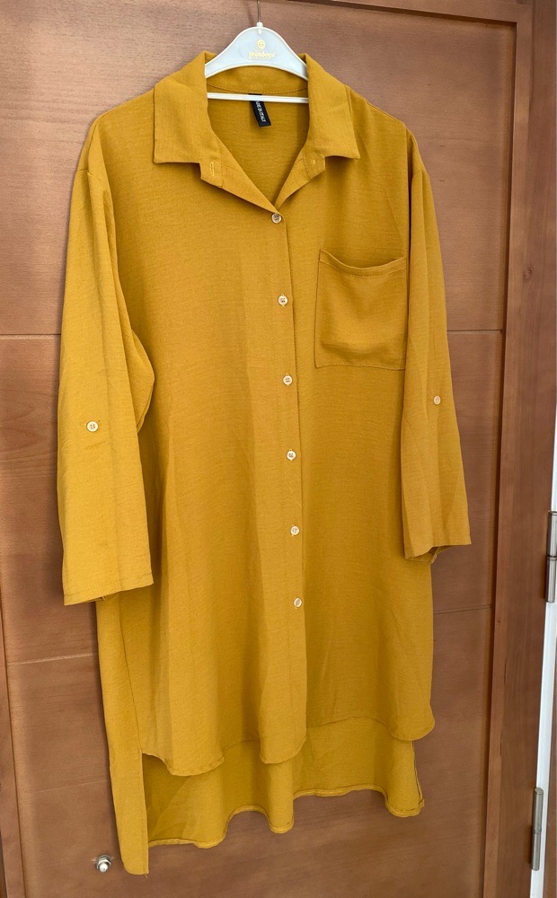 Chemise longue Jaune moutarde 🌻🌼