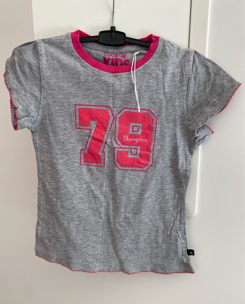 Chevignon TOGS kids T-Shirt Gris et Rose
