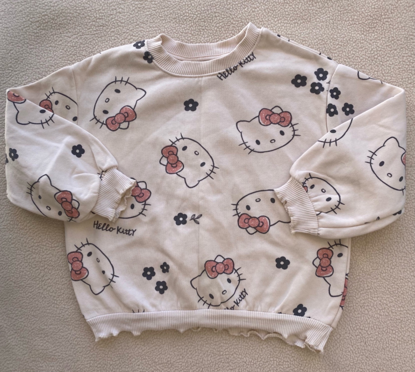 Pull Beige Hello Kitty 