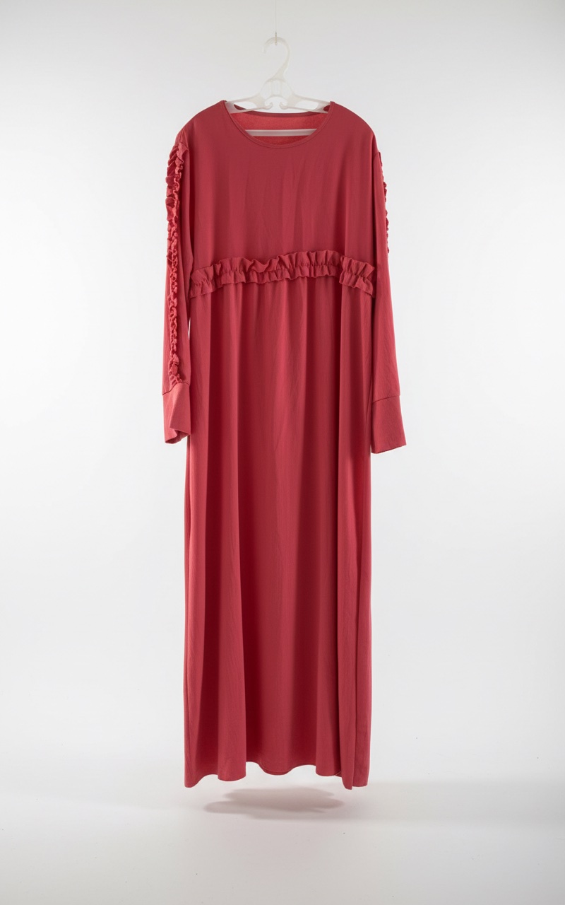 Robe longue rose 