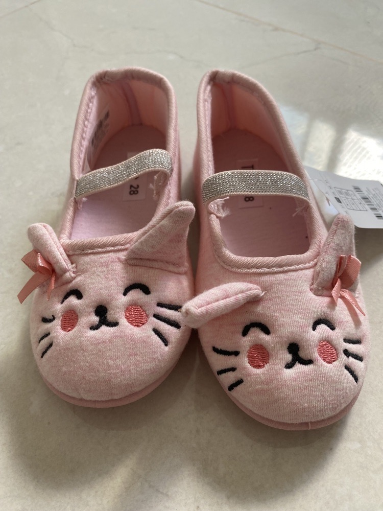 chaussons rose tout mimi pour fillette