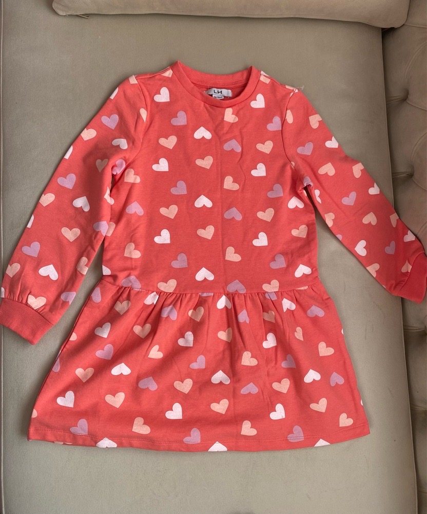 Robe LH Orangé avec des cœurs ❤️