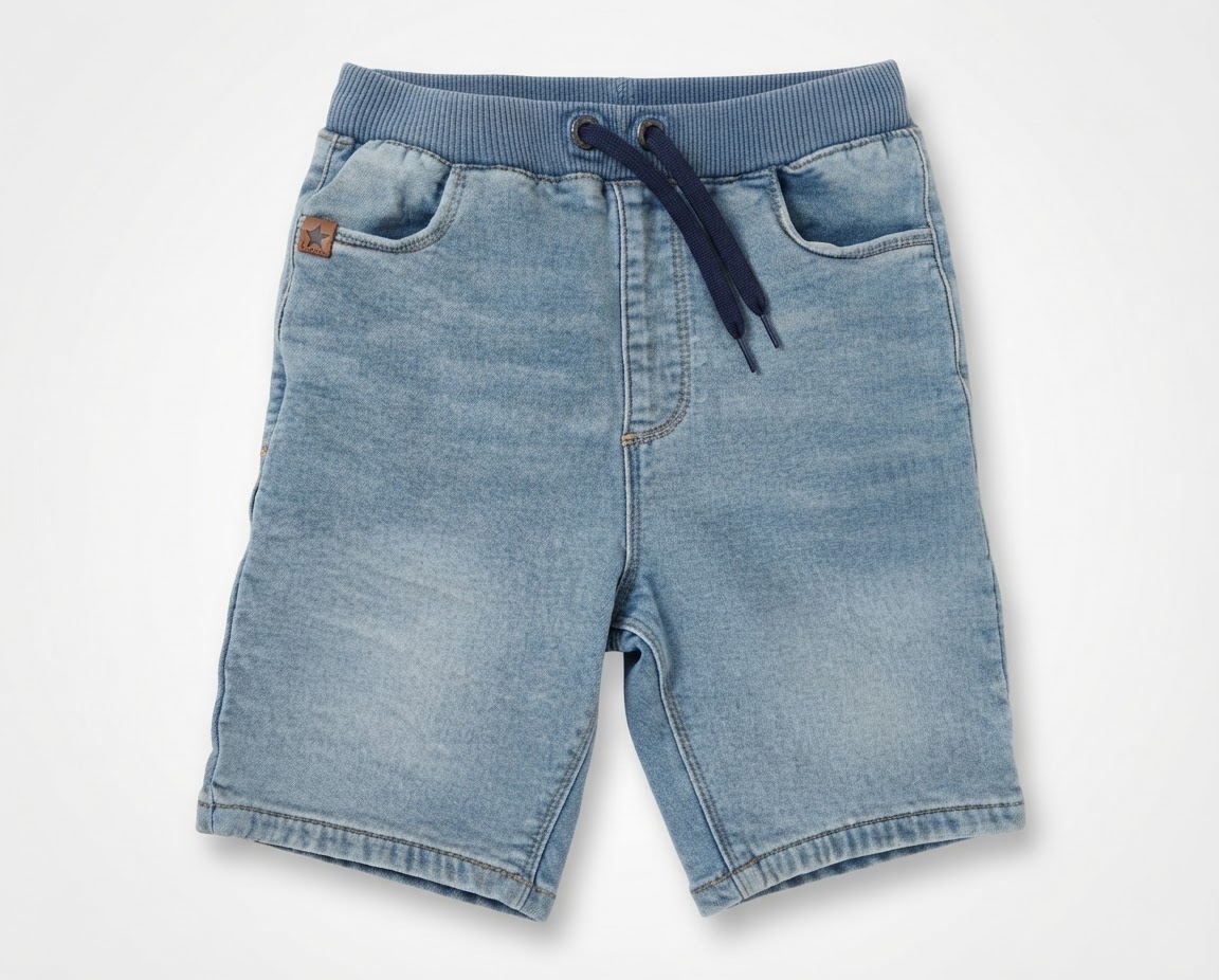 Short jean bleu