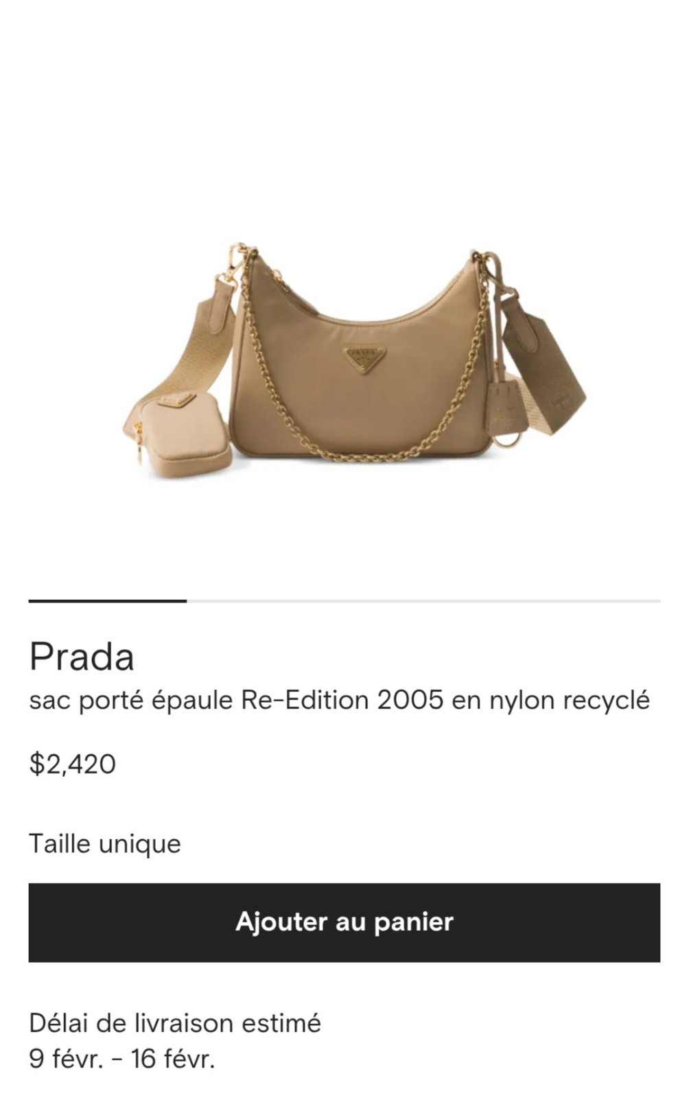 Sac Prada authentique 