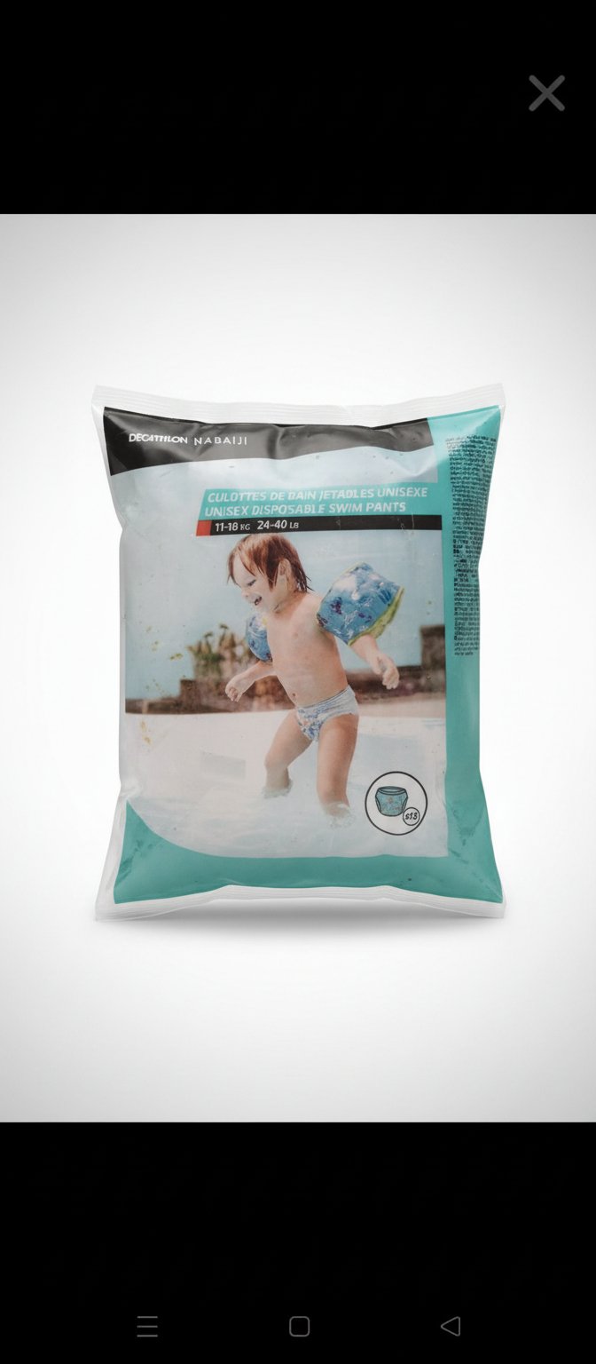Culotte de bain jetable unisexe (11-18kg)