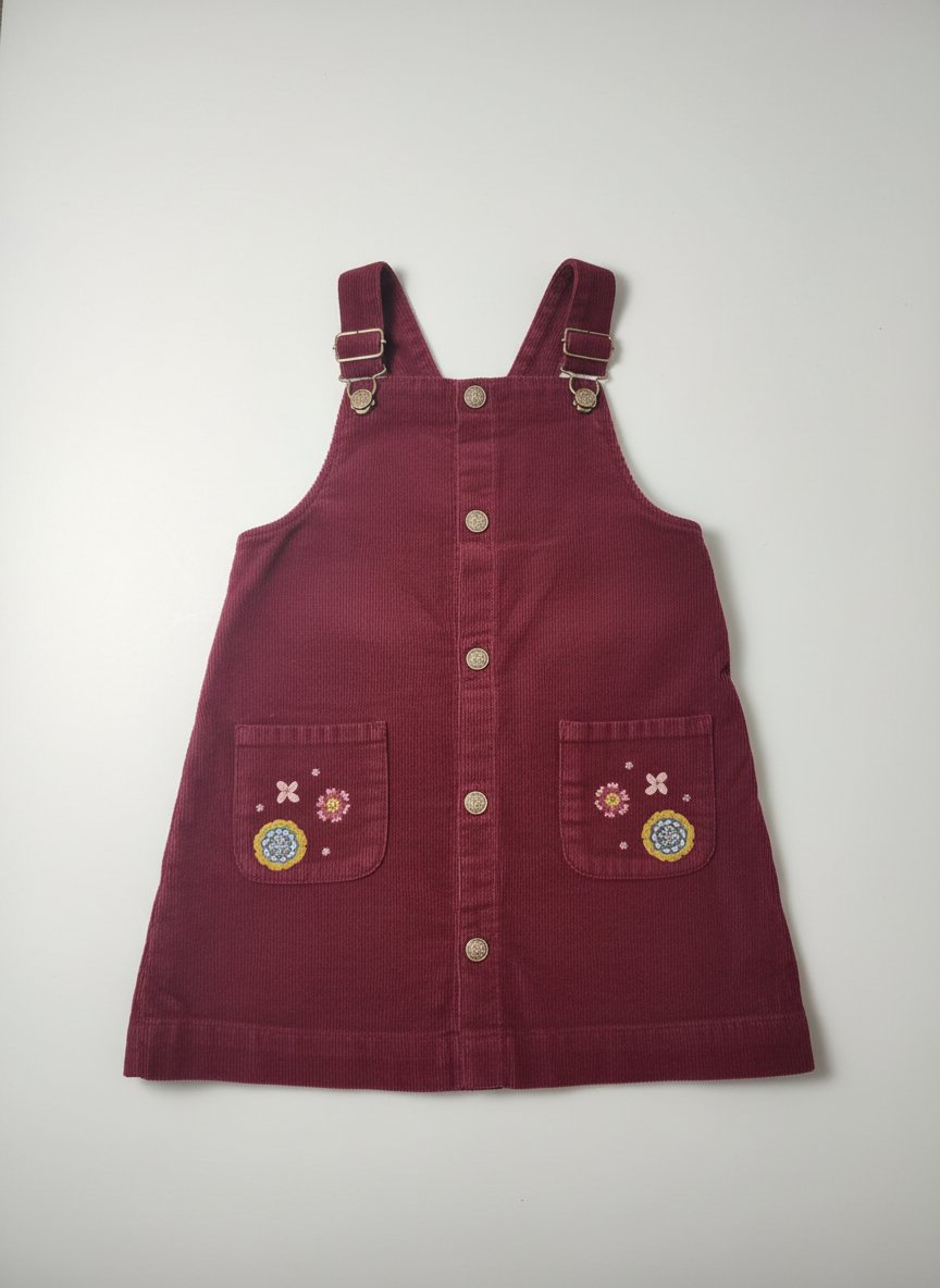 Robe 100% coton, aubergine 