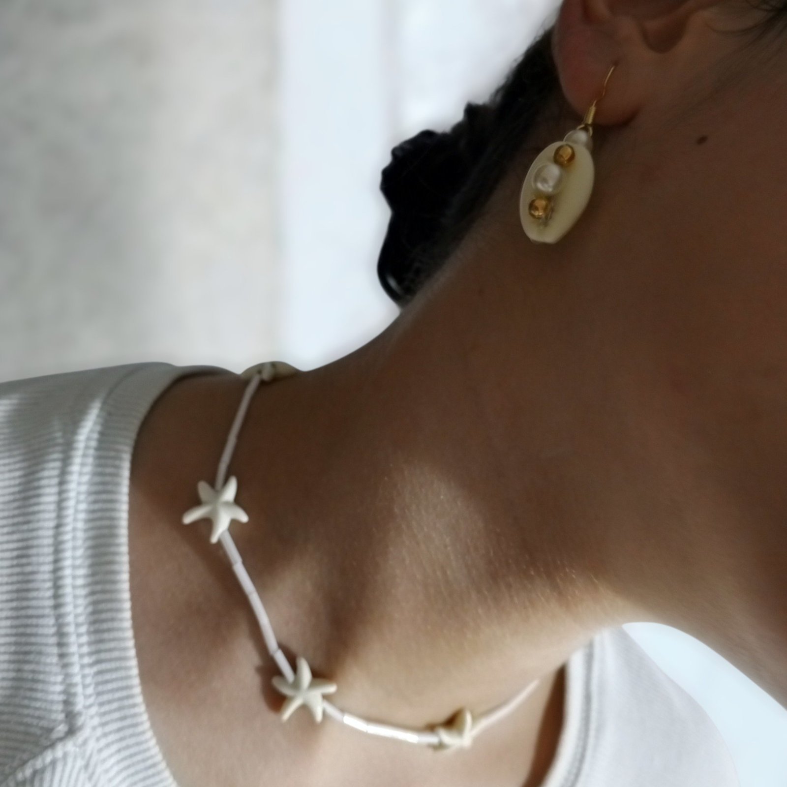 Clolier+boucles d'oreilles 
