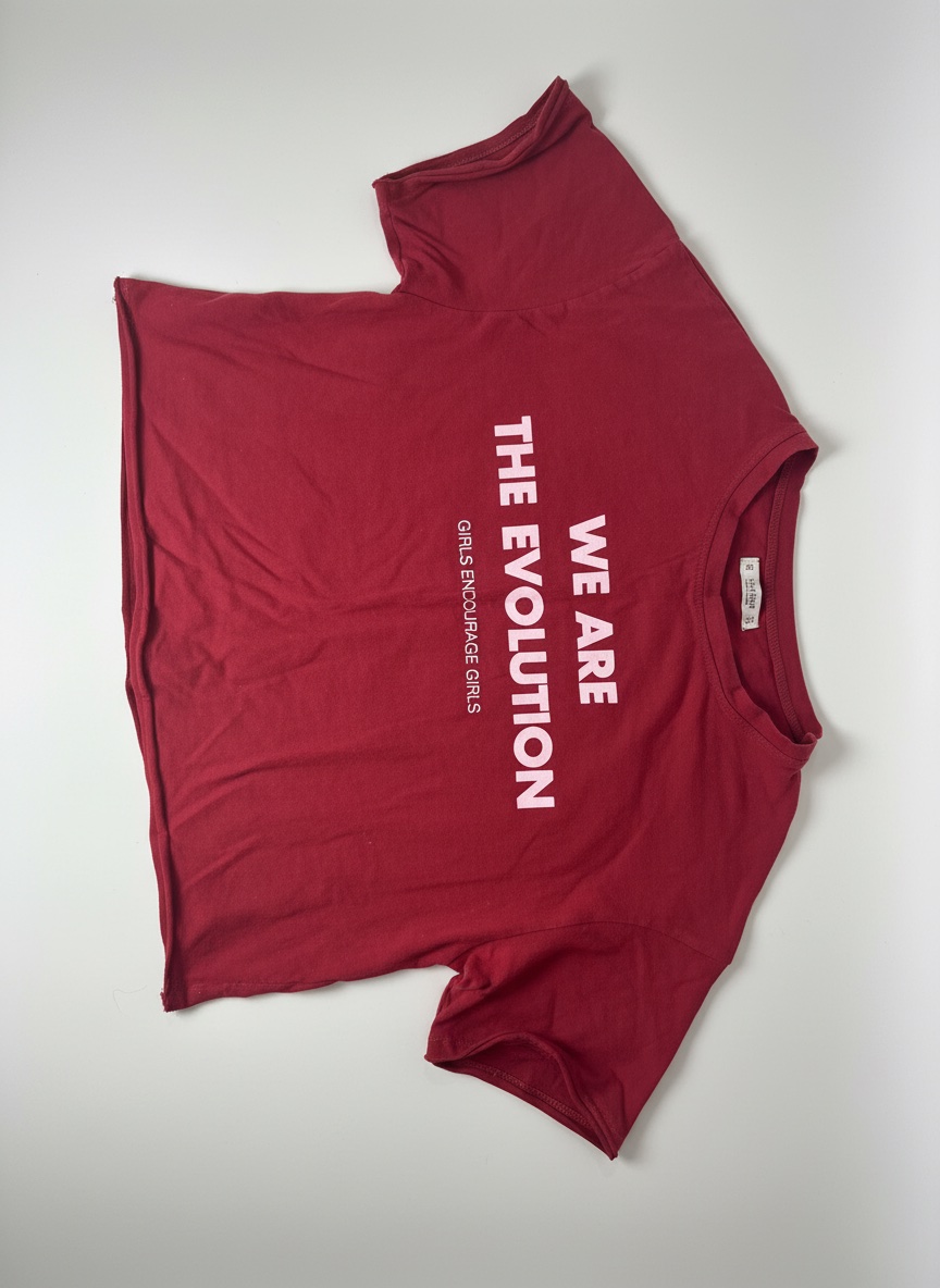 T shirt burgundy stradivarus M