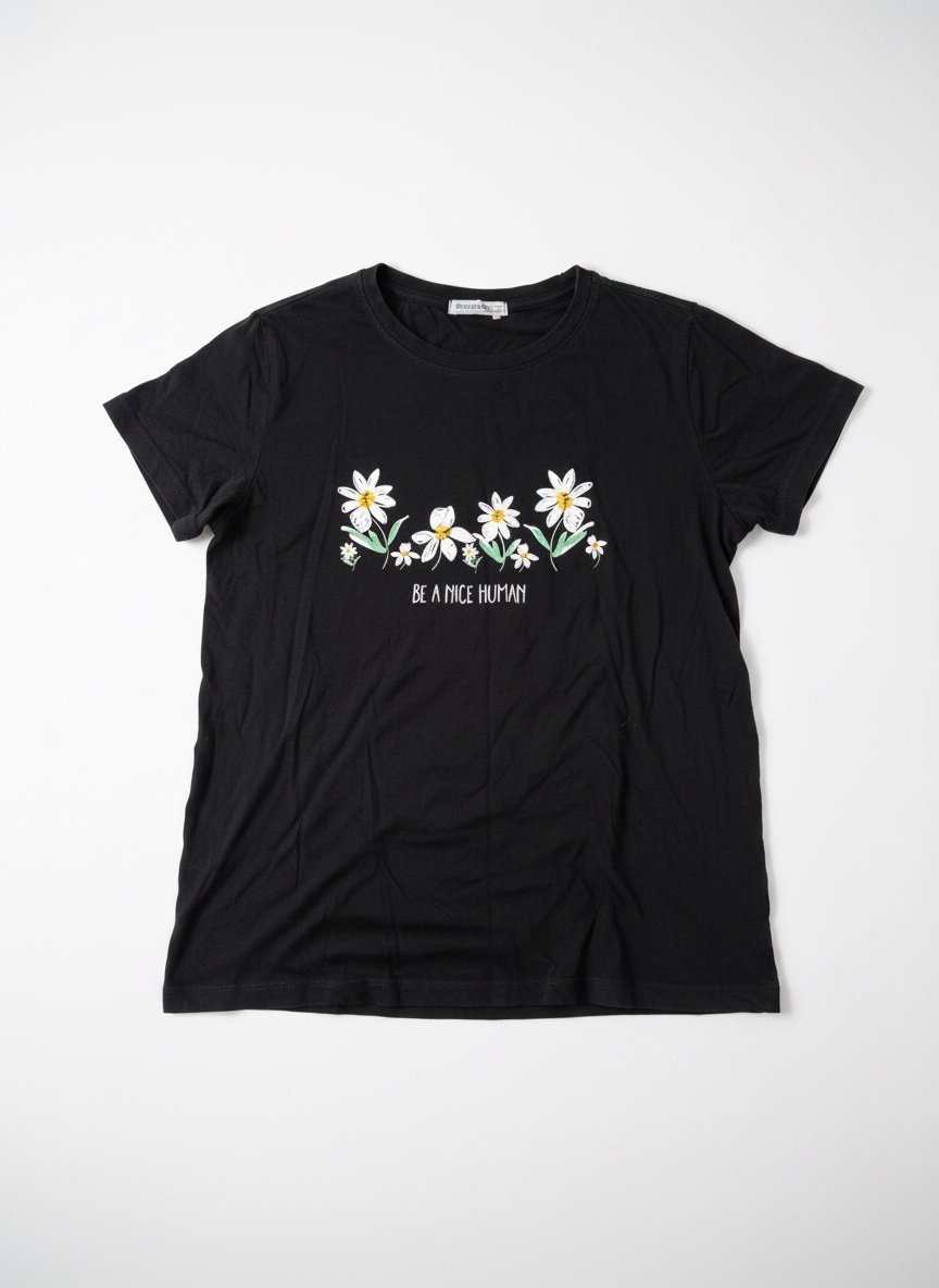 T shirt noir Stradivarus