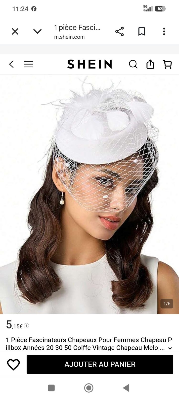 Chapeau pour mariage 