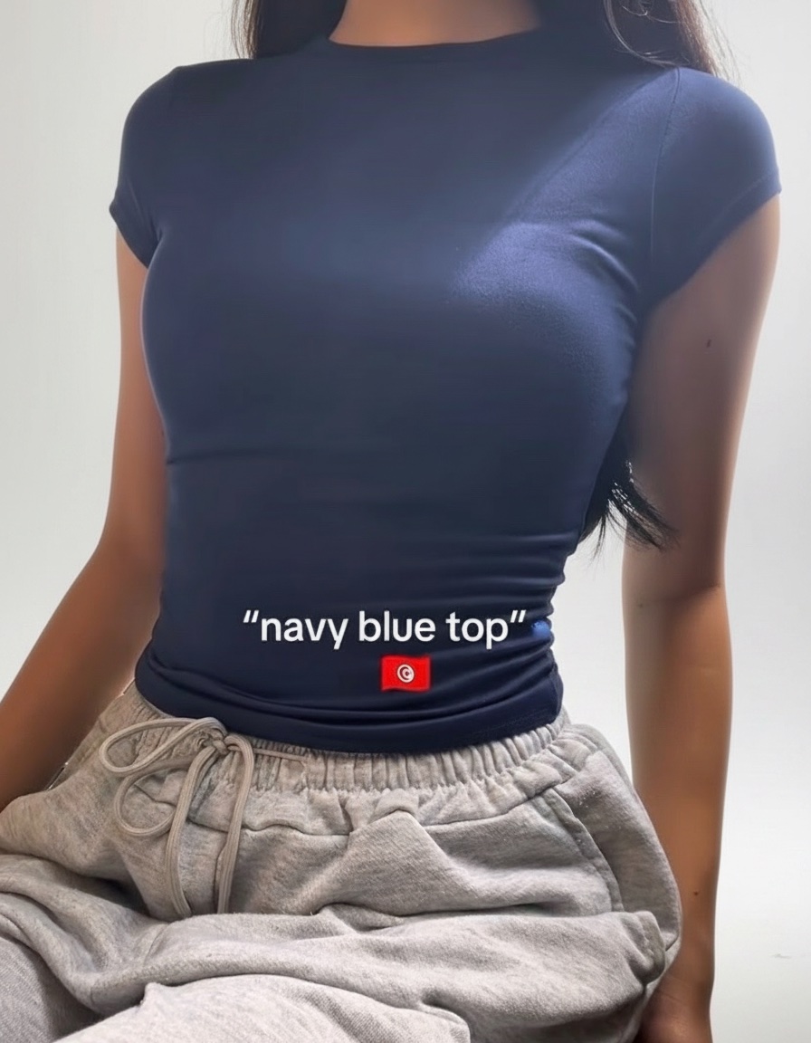 Navy blue top 