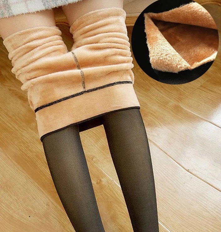 COLLANT POLAIRE TRANSPARENT NOIR 