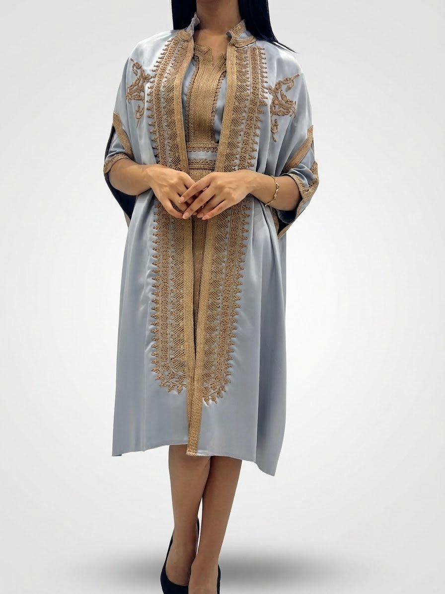 Mini caftan gris