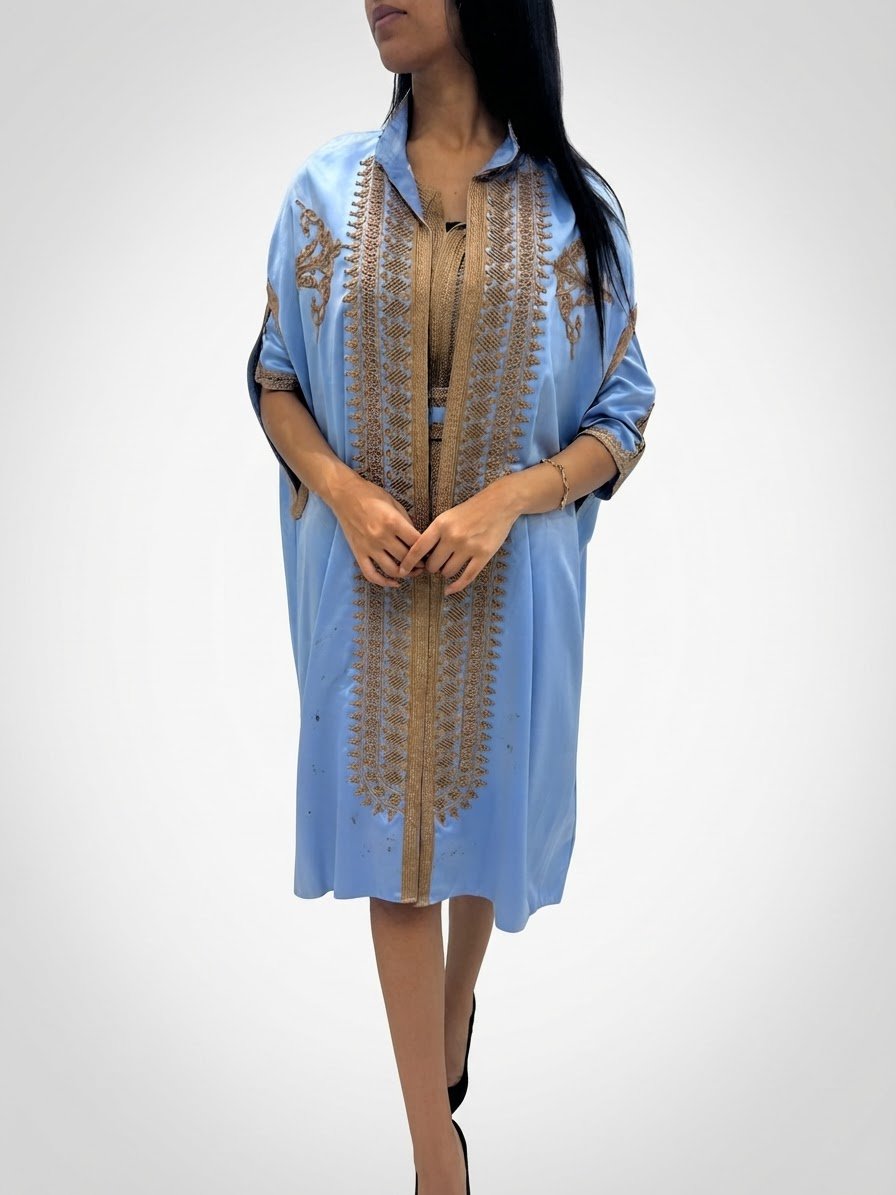 Mini Caftan bleu ciel 