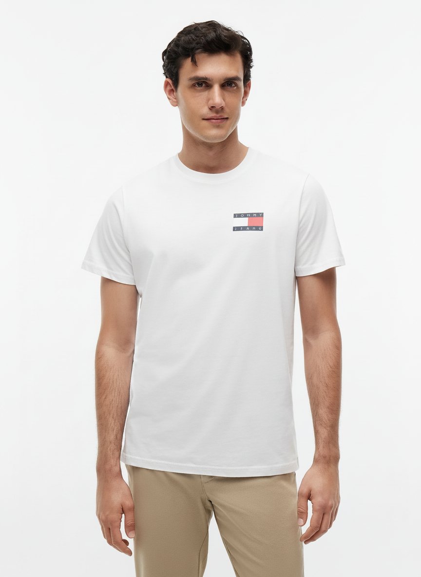 T-shirts à manches courtes en coton TOMMY HILFIGER (importé d'italie)