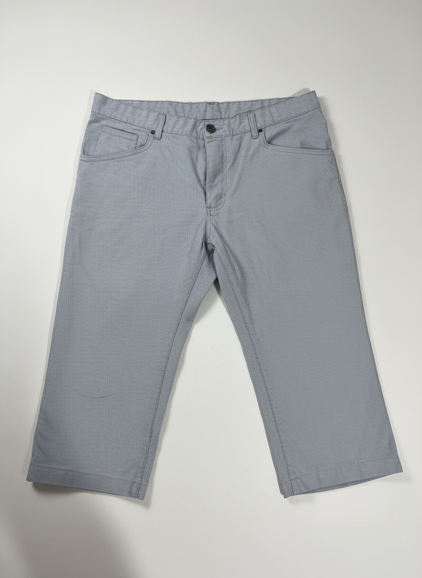 Pantacourt homme rayee en cotton