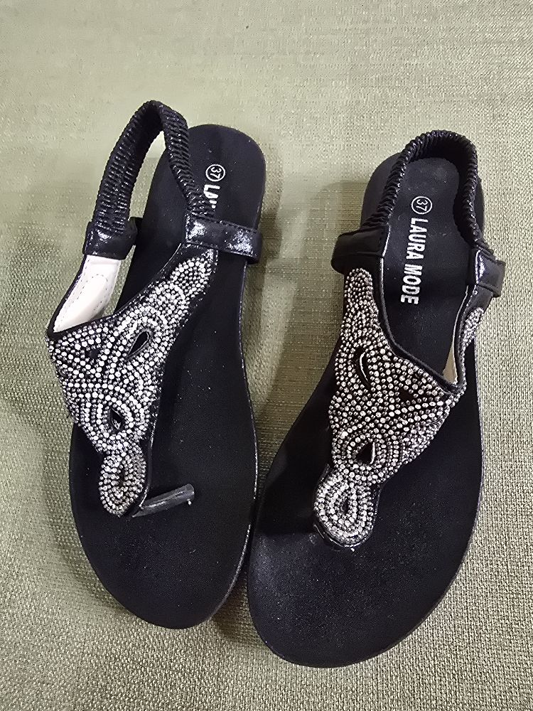 Sandale avec strass LAURA MODE